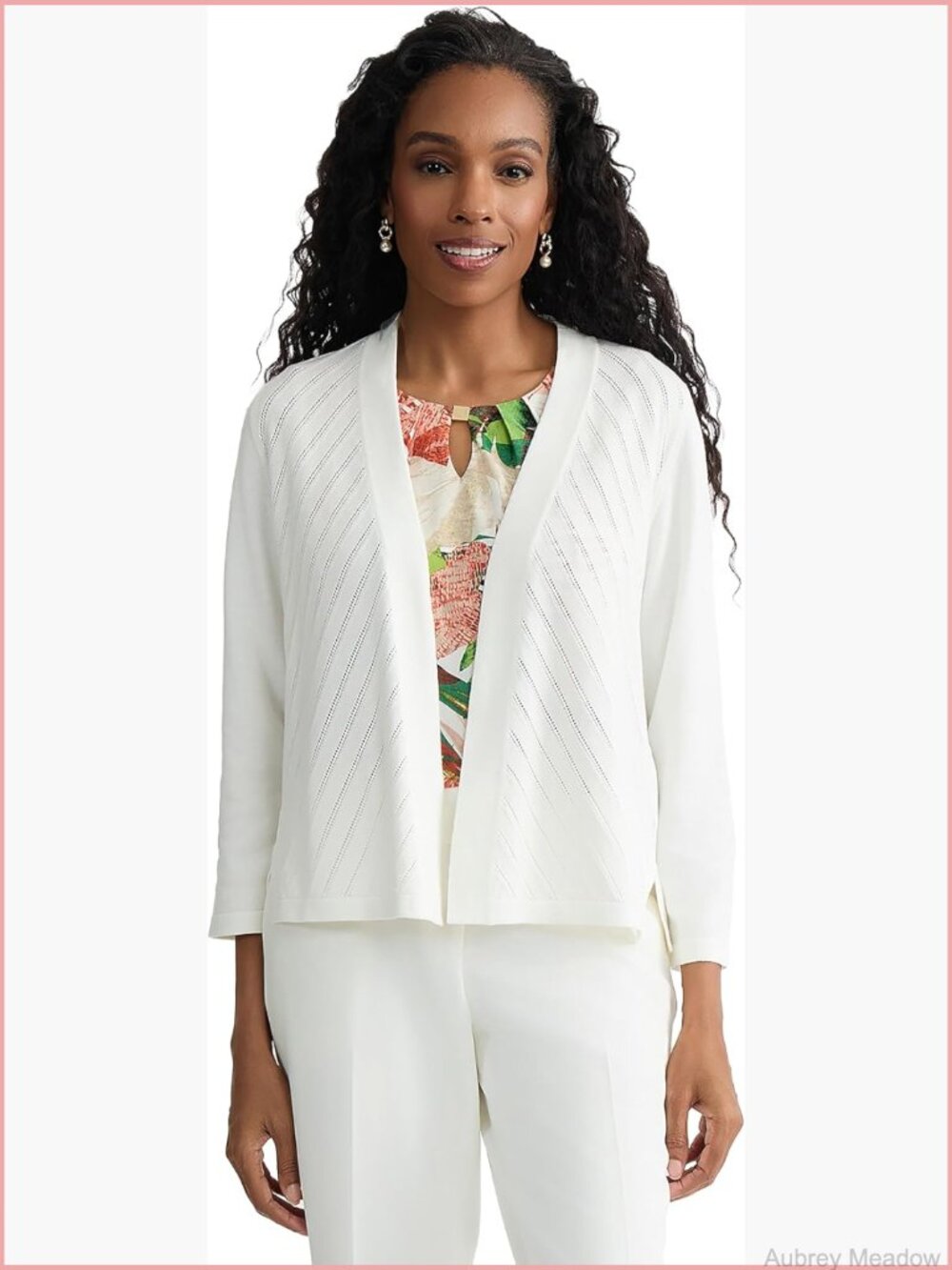 Women's Elbow Sleeve Shrug – Soft Cotton Cardigan, Open Front